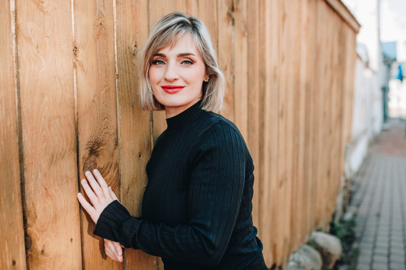 Maria Müür foto aia taustal