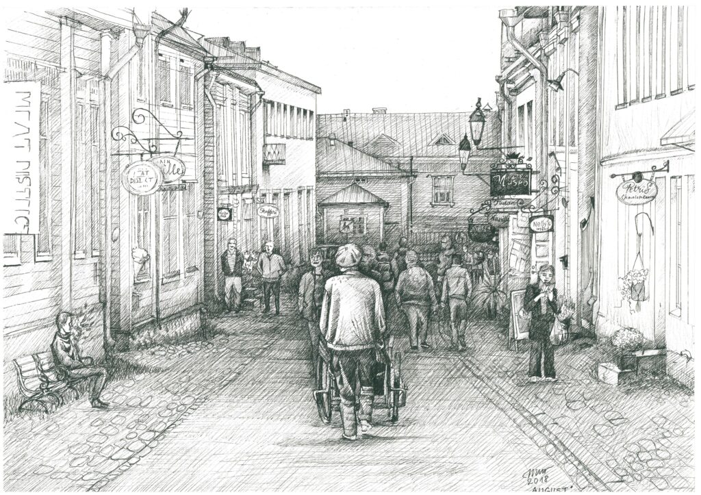 Maria Müür ART Soome Porvoo joonistus