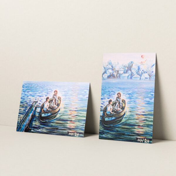 postkaart „viljandi paadimees“