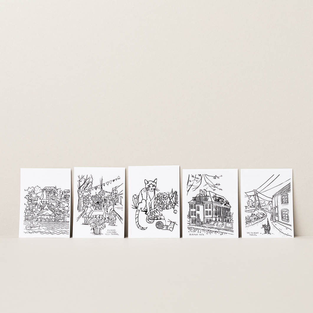 viljandi värviraamatu kleebiste komplekt