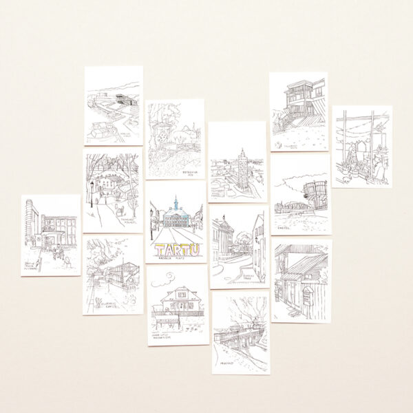 tartu värviraamatu kleebiste komplekt