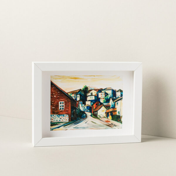 Viljandi vaade Aasa tn maal joonistus Maria Müür ART