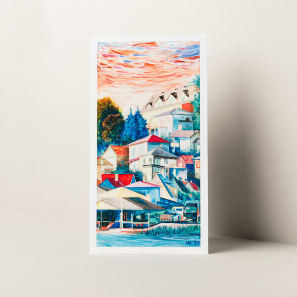 „Puhkused veedame kõik Viljandis“ vaade järvelt Bangalo poole