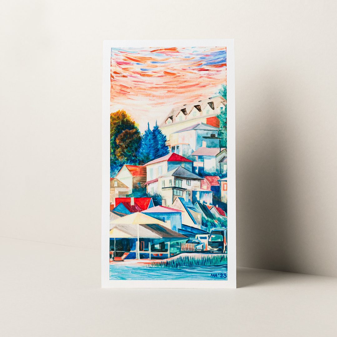 „Puhkused veedame kõik Viljandis“ vaade järvelt Bangalo poole